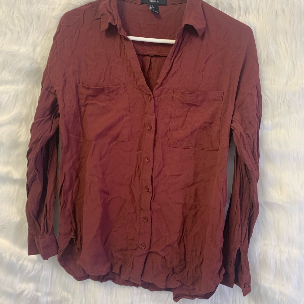 Rust Button-Up Shirt
